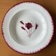 6 large old soup plates in saline earthenware