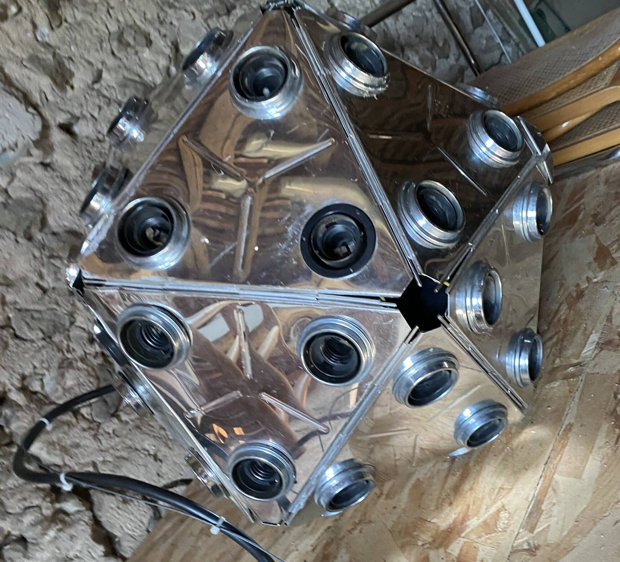 Suspension lamp taraxacum 88 s1 achille castiglioni flos aluminium vintage
