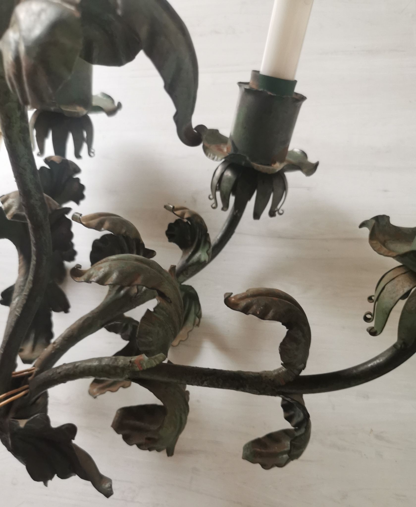 Wall lamp iron and sheet metal