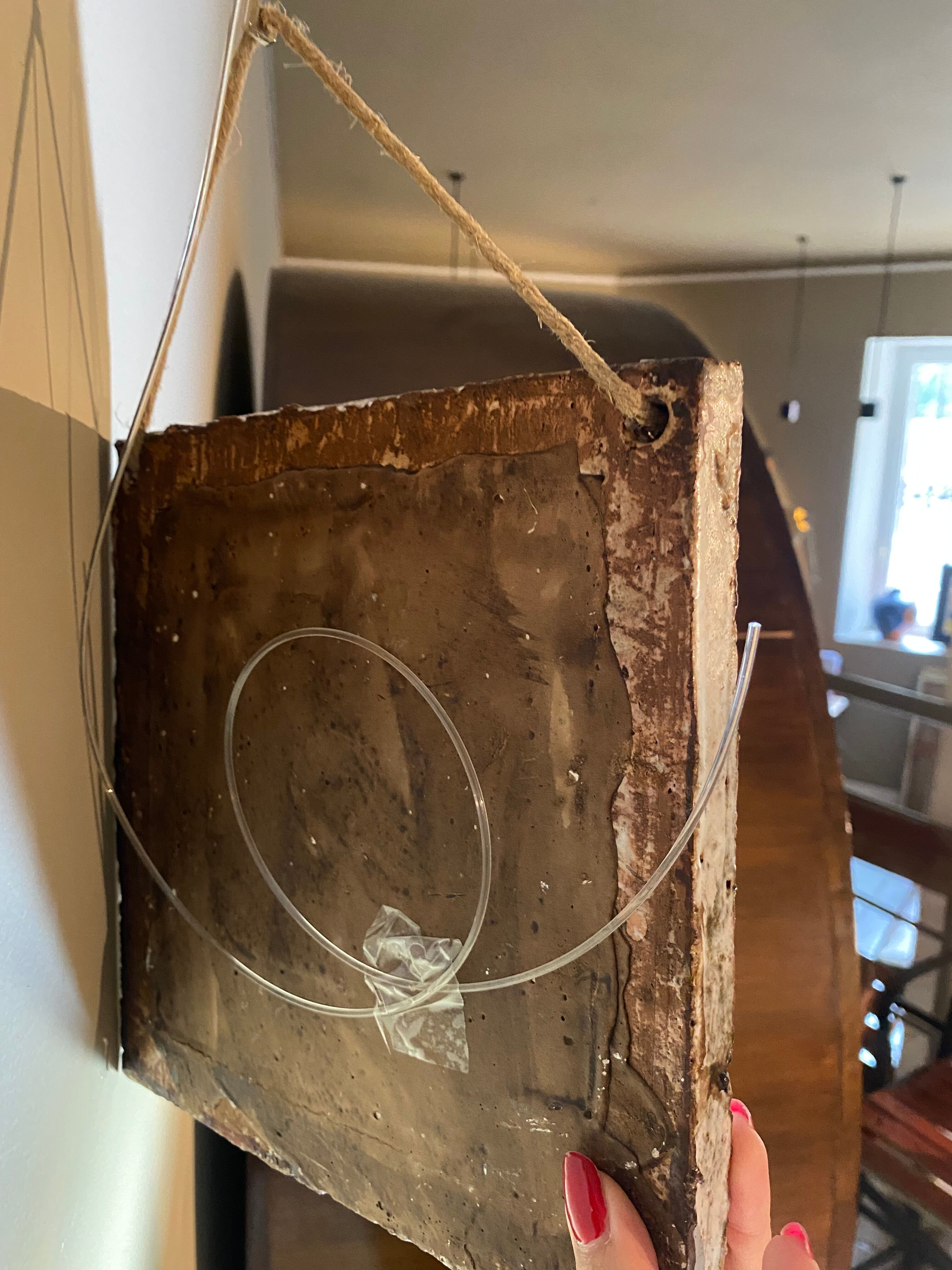 Miroir carré en céramique les Argonautes 22x23cm