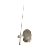 Old fencing mask set and its foil