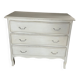 Chest of drawers with 3 curved legs