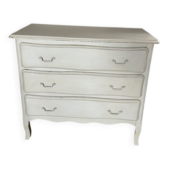 Commode 3 tiroirs pieds galbés