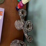 Vase and candle holders Fat Lava vintage