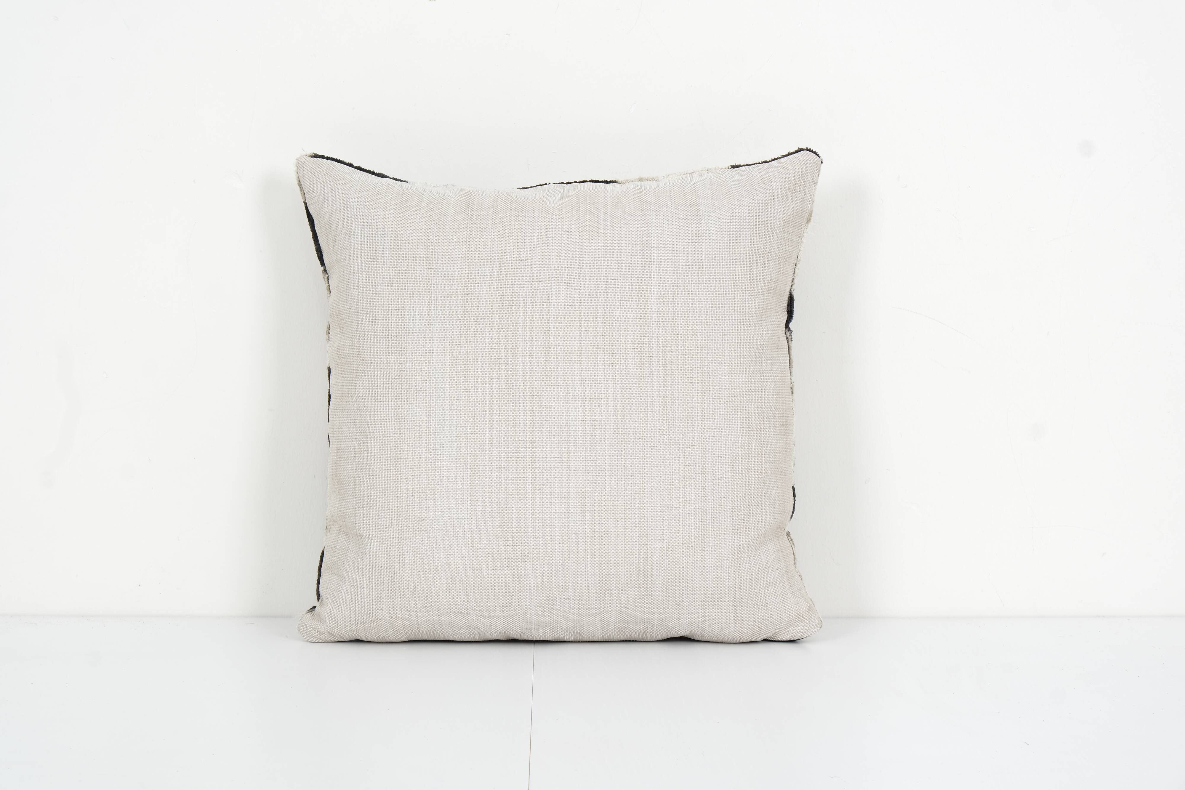 Black Silk Ikat Velvet Pillow Cover, Pair Polka Dot Ikat Lumbar Cushion Cover, Decorative Pillowcase