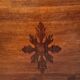 Antique French Napoleon III mahogany console table, wall table with marquetry, 19th century