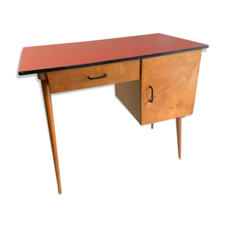 Bureau pieds compas Baumann – années 50