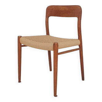 Niels Otto Møller “Model 75” papercord dining chair, Denmark, 1950's