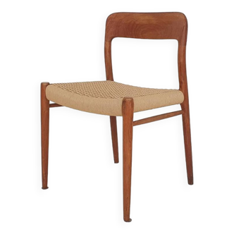 Niels Otto Møller “Model 75” papercord dining chair, Denmark, 1950’s
