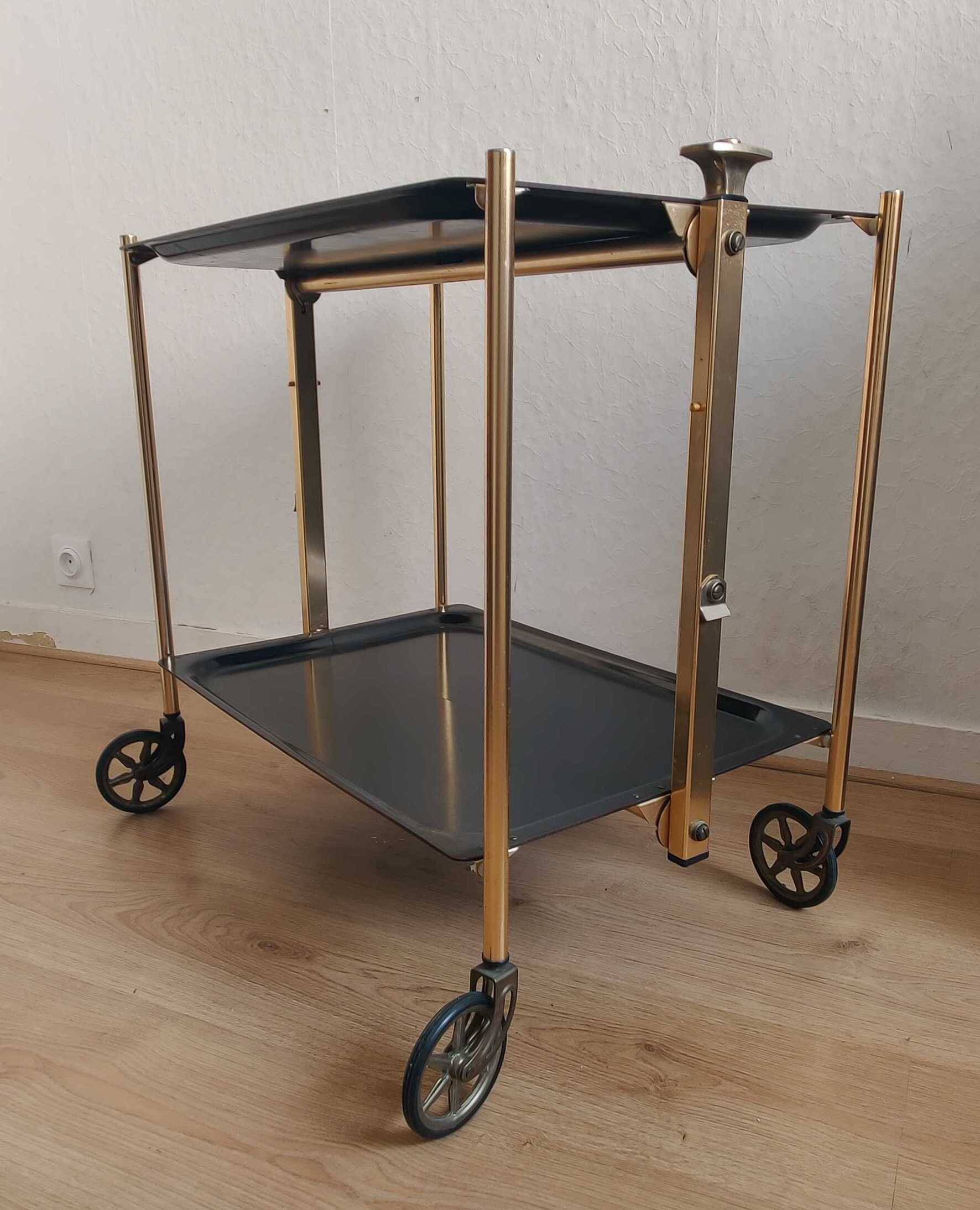 Vintage folding dessert table made in France.