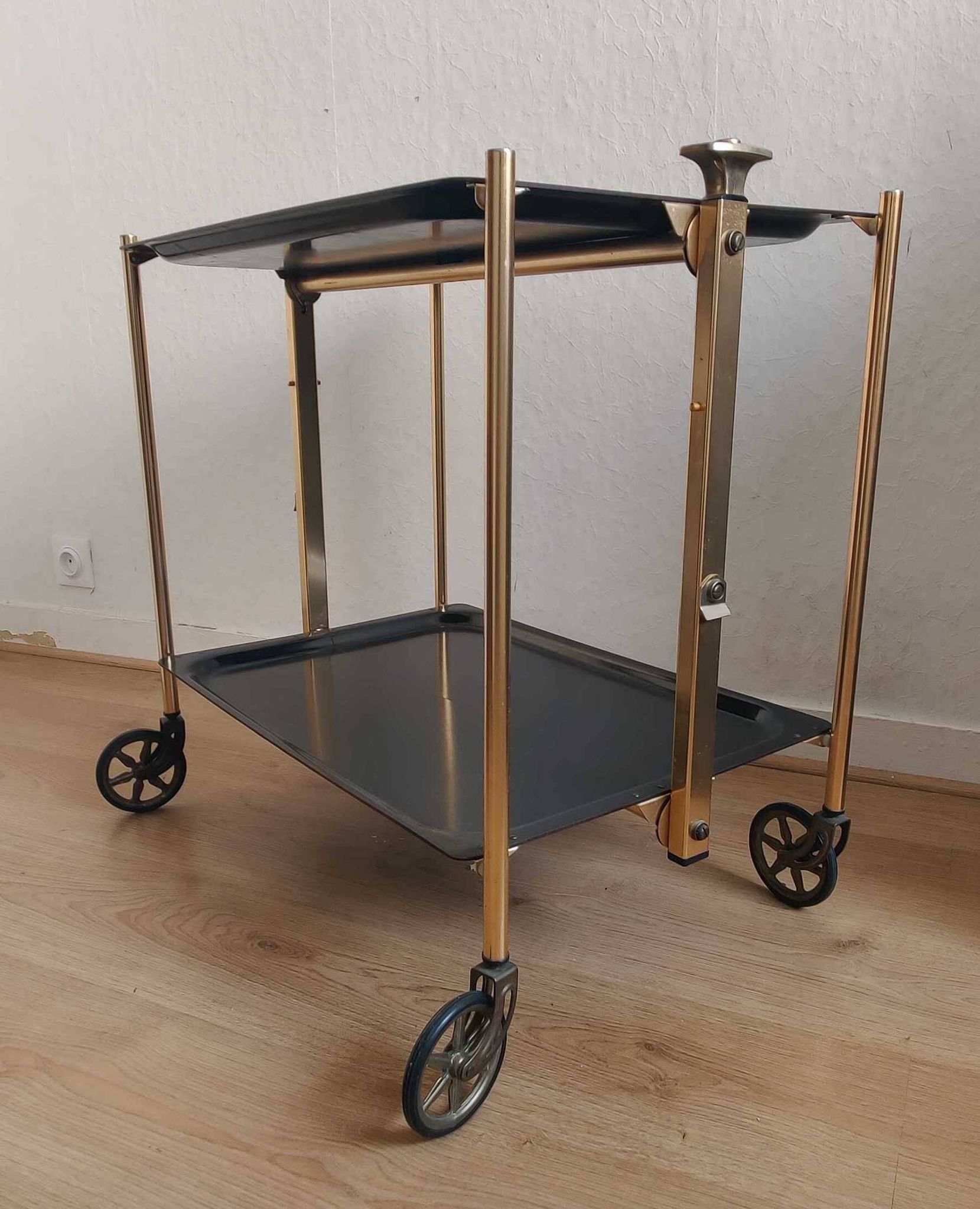 Vintage folding dessert table made in France.