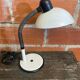 Vintage Aluminium Desk Flexo Lamp ALUMINOR White Metal + Aluminium Globe