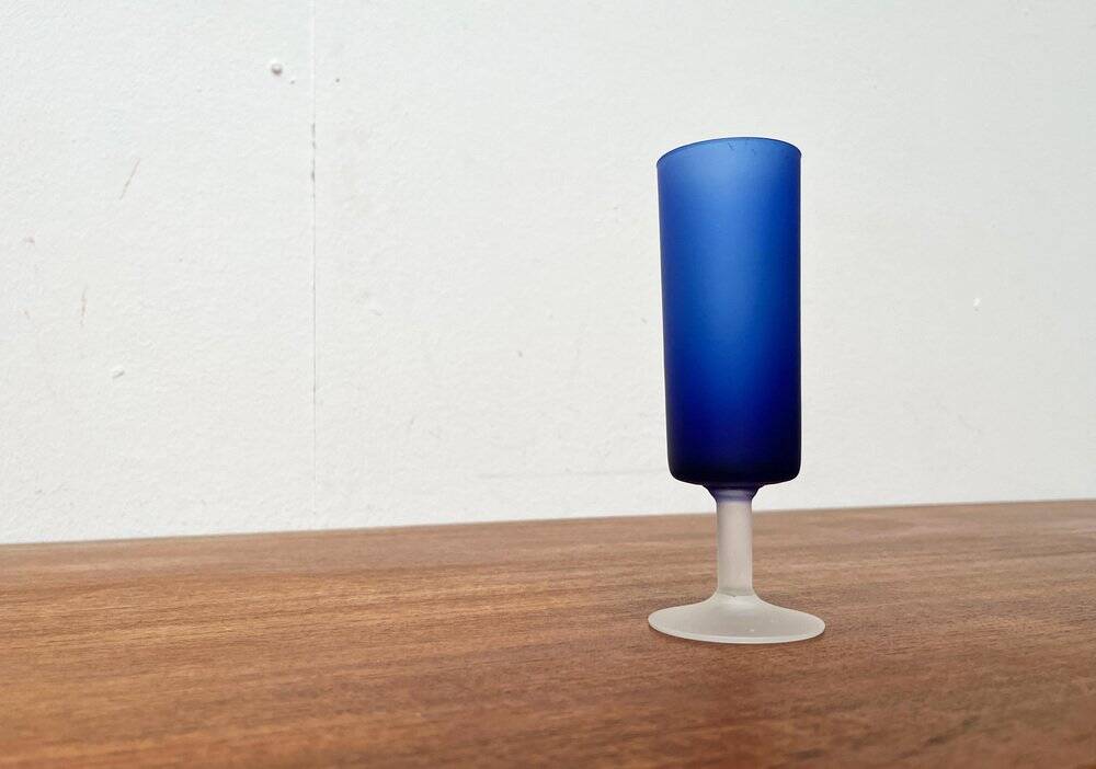 Vase from the Italian Satinato series and glass attributed to Carlo Moretti, 1970s, set of 2.