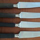 12 knives au gaulois blackened wooden handle
