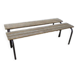 Pair of school benches