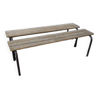Pair of school benches