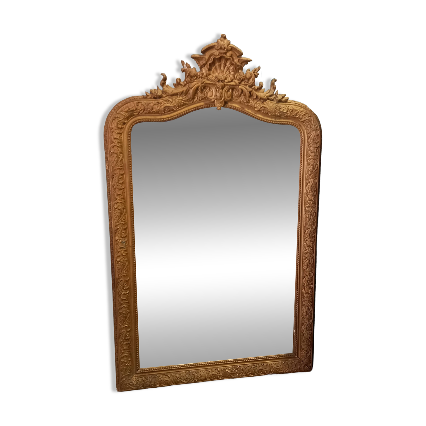 Antique French mantel mirror Louis Philippe style