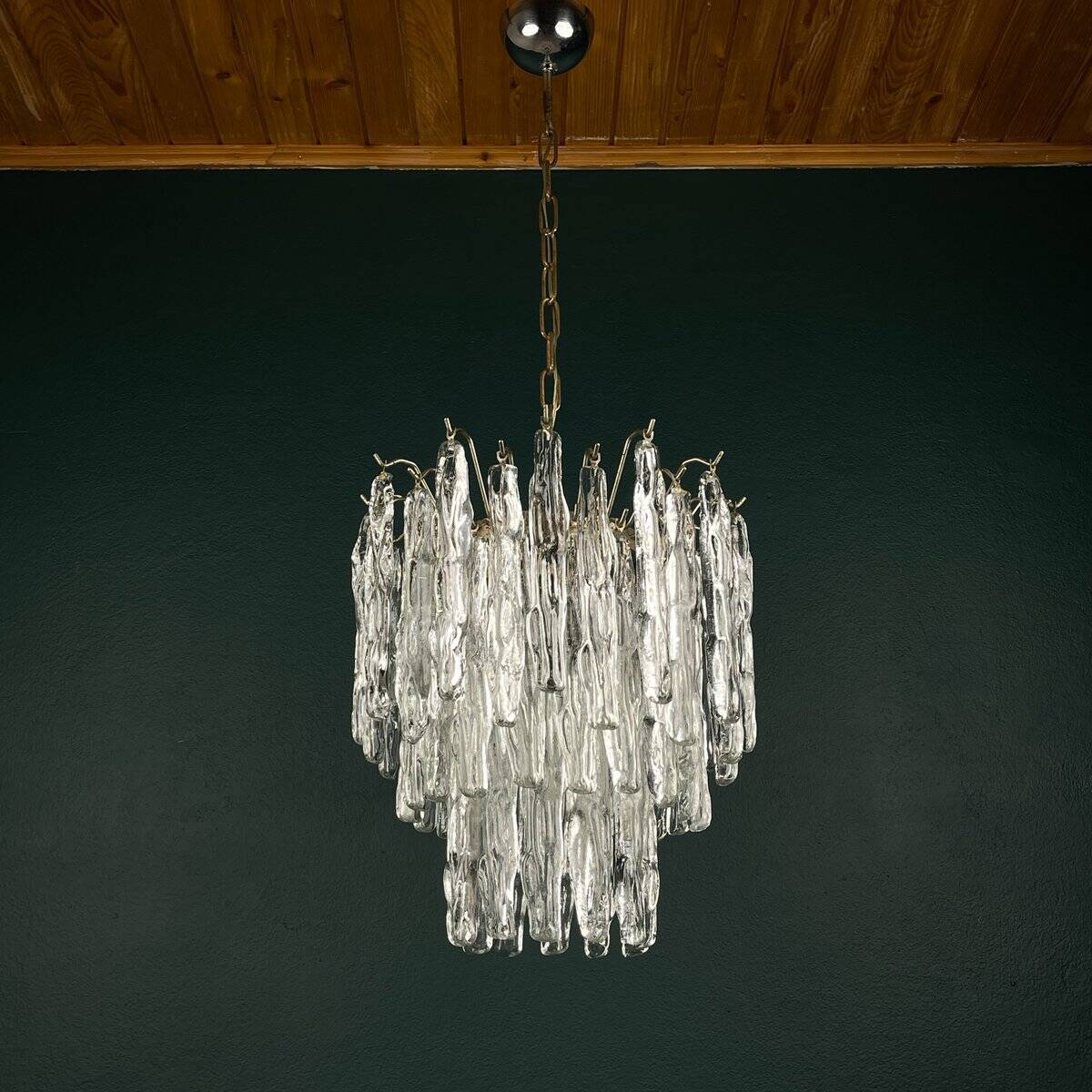 Murano glass chandelier attributed to J. Kalmar, Austria, 1960s.
