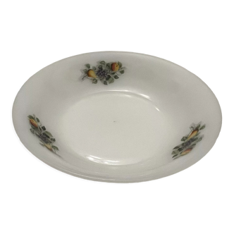 Round dish in arcopal
