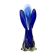 Cobalt vase, Murano glass, Italian design, 1960s, made in Italy