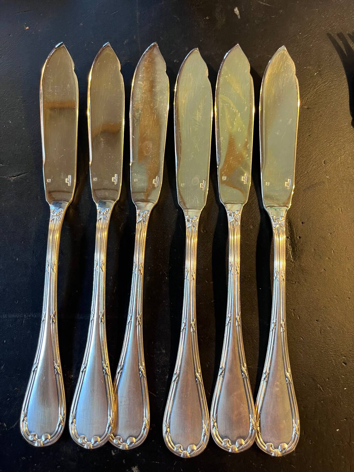 6 Christofle fish cutlery