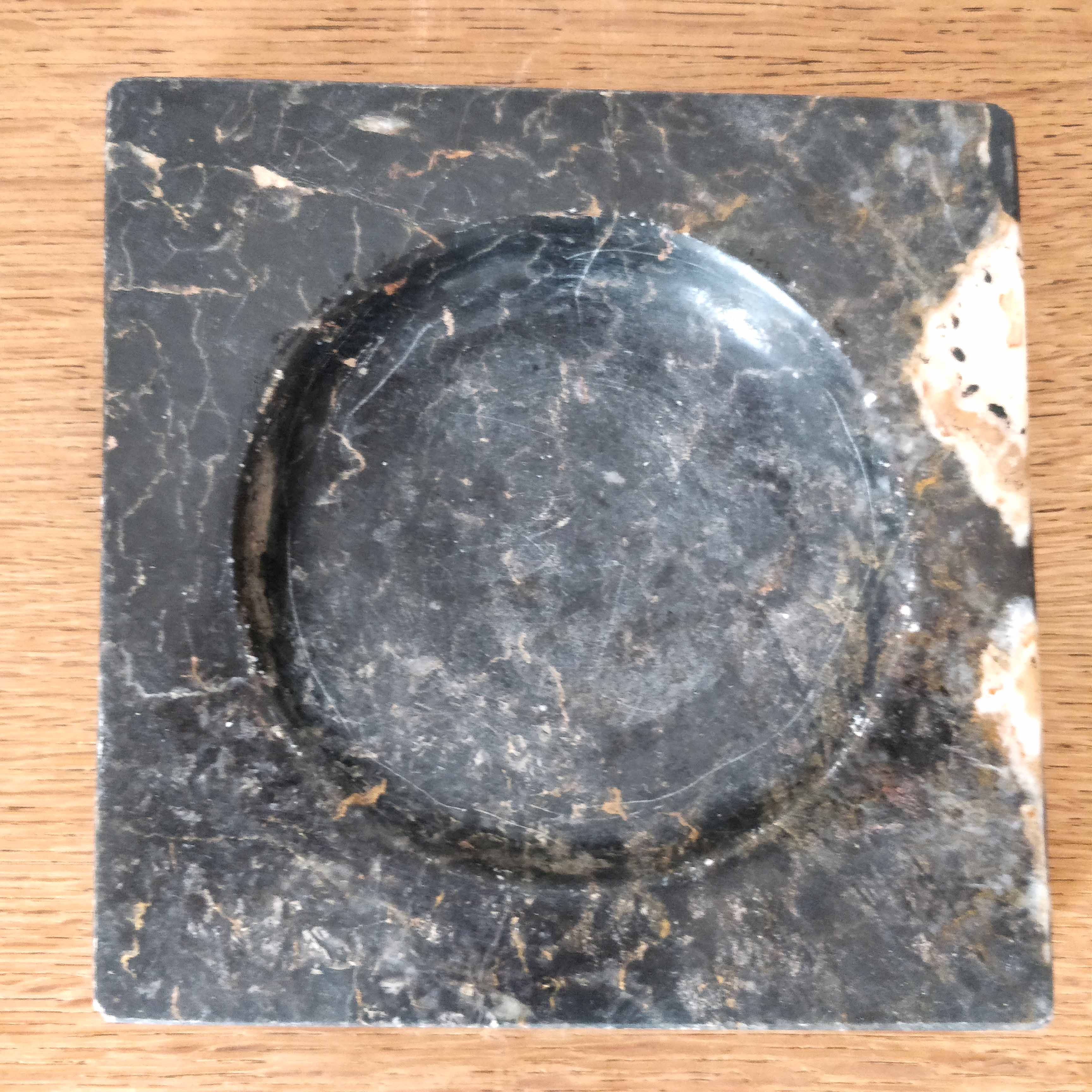 Black marble cigar ashtray