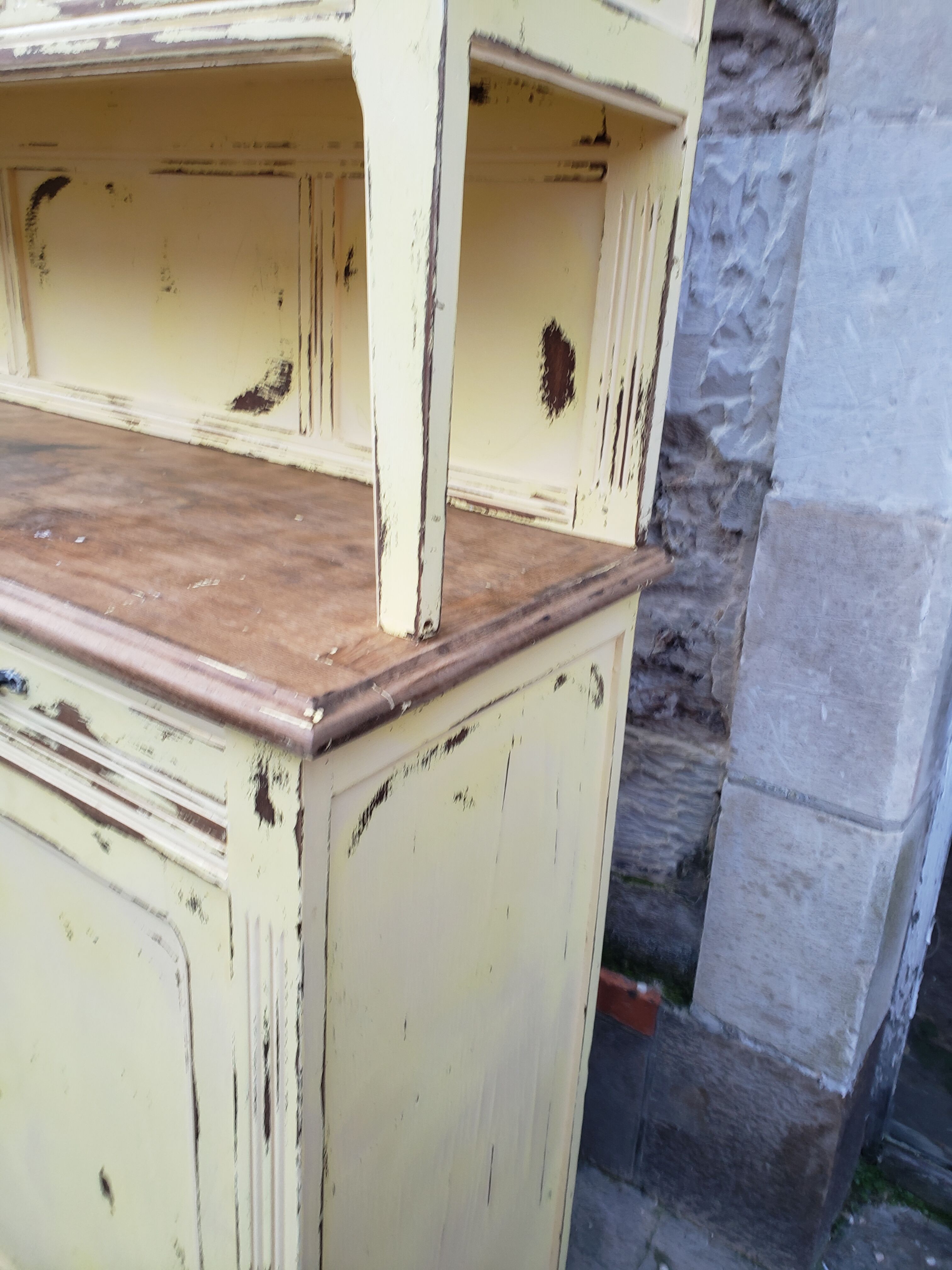 Buffet double soft yellow patina