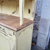 Buffet double patine  jaune tendre