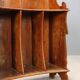 Small portable antique library in carved walnut, 19th century.