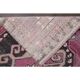 1970s Turkish Hand-Knotted Wool Cotton Purple Runner Rug 102x373