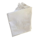 White cotton pillowcase with CS monogram