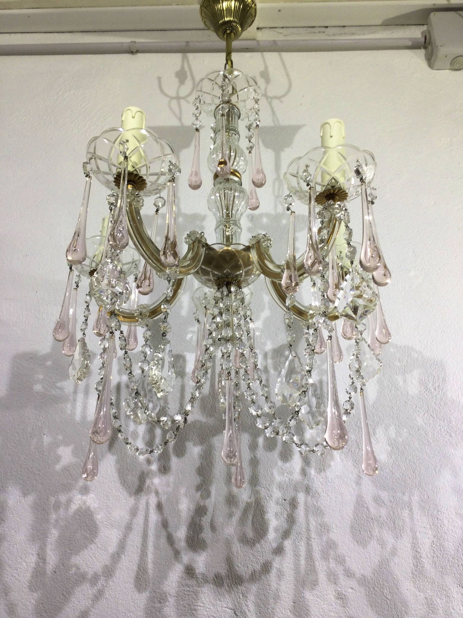 Lustre marie thérèse cristal 5 lumières