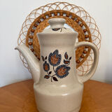 Saint Amand enameled stoneware coffee maker, Sologne decor