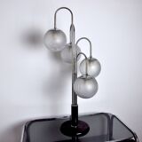 Art-deco chrome lamp, 4 globes, 1960