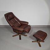 Relax / lounge chair / ottoman / Hjellegjerde Møbel / Sweden Recliner