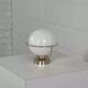 1950s wall lamp in white opaline and brass