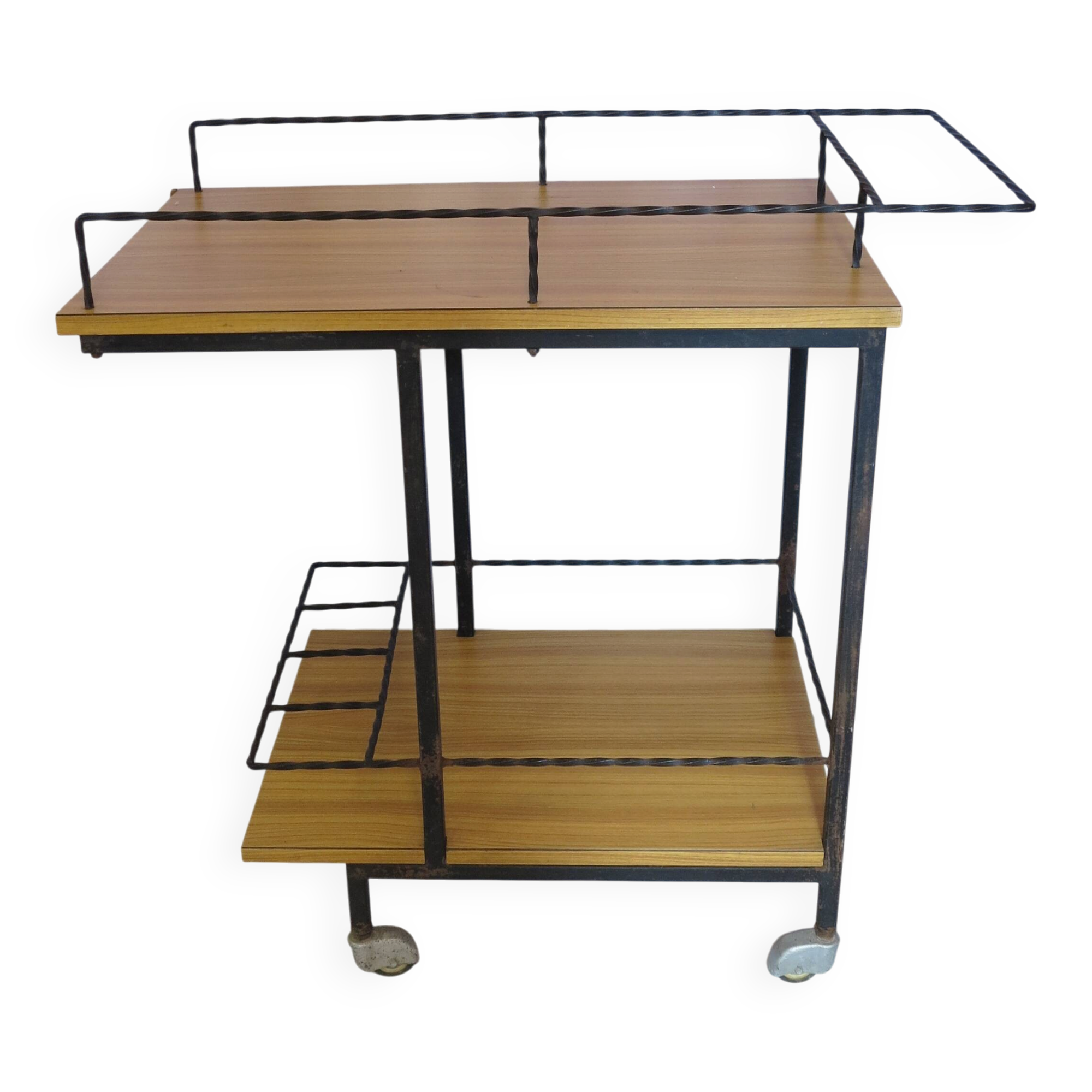 Bar roulant métal et formica