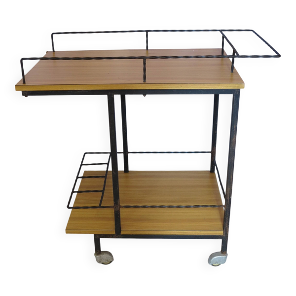 Bar roulant métal et formica