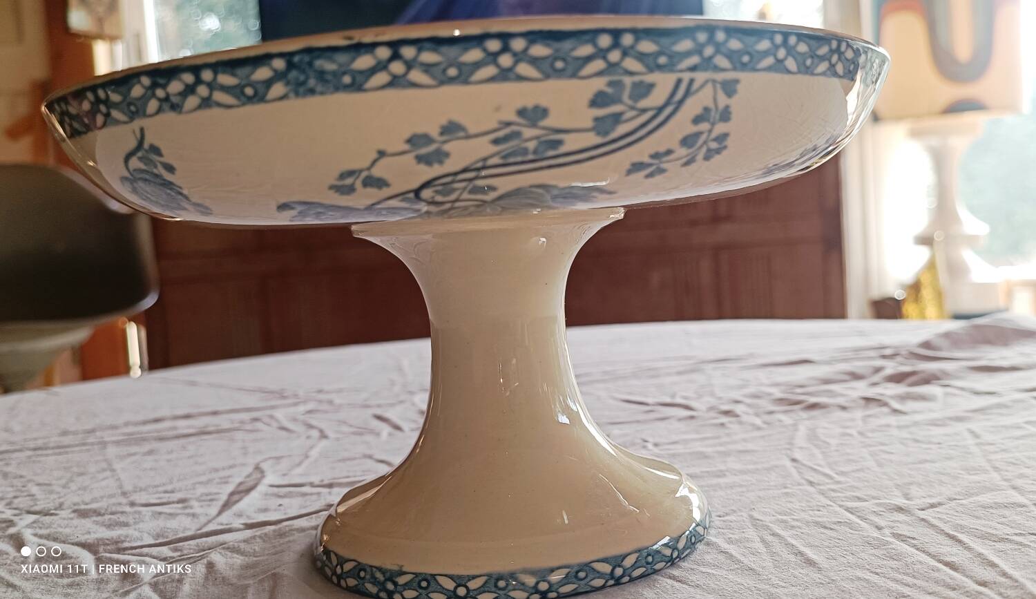 Compotier ancien terre de fer de sarreguemines. le modèle royat,