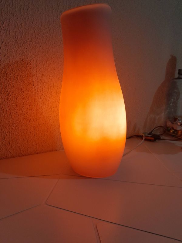 Lampe en verre ikea mylonit vintage 1980