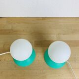 Paire de lampes boules style memphis, années 80