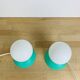 Paire de lampes boules style memphis, années 80