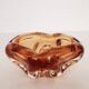 Ashtray, Amber Murano glass pocket emptier from the 60s-70s