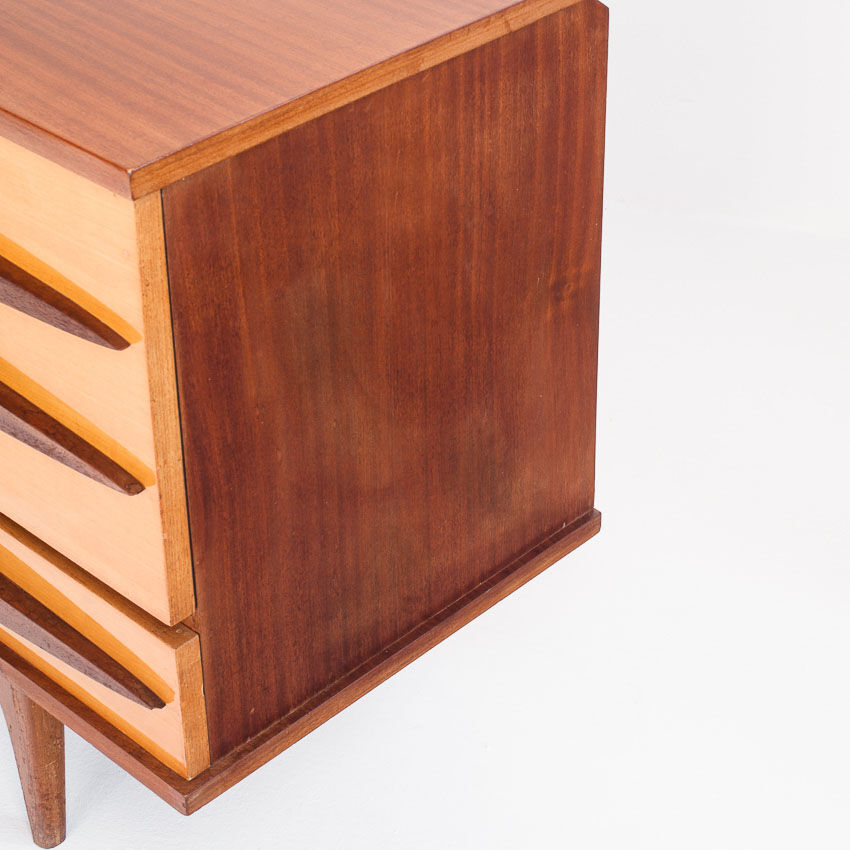 Buffet - vintage sideboard in two tones of wood - France, 1960s