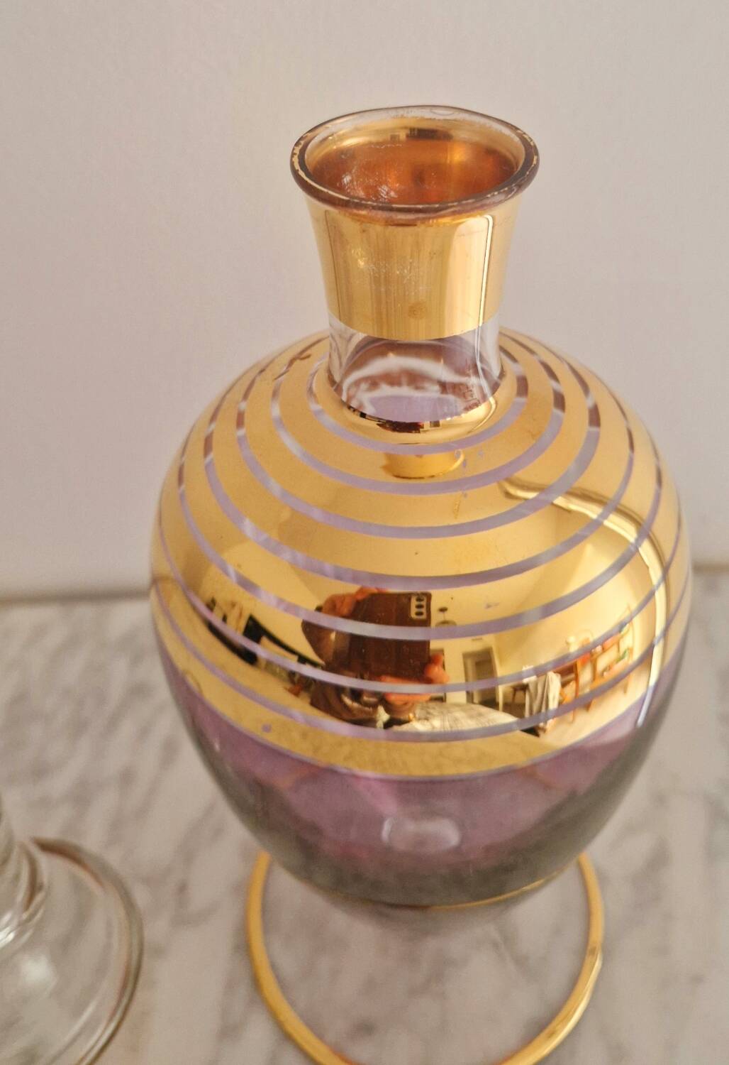 Carafe à liqueur verre soufflé