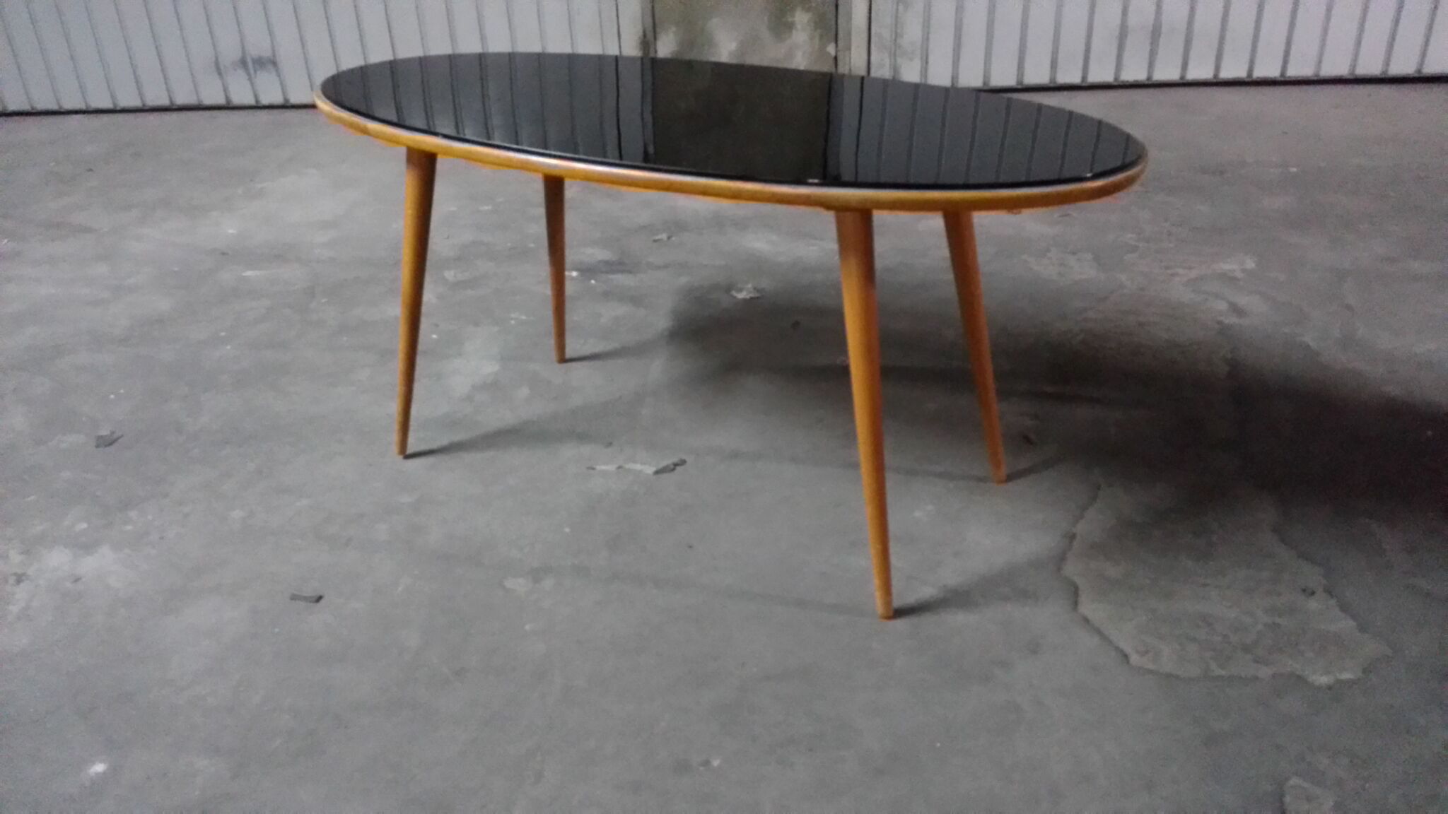 Table low Scandinavian 50s 60s oval