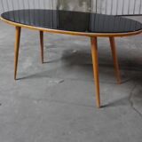 Table low Scandinavian 50s 60s oval