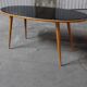 Table low Scandinavian 50s 60s oval