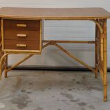 Vintage rattan desk