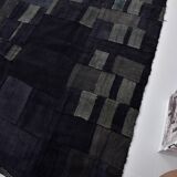 Black Vintage Hmep Patchwork Rug sku 3046